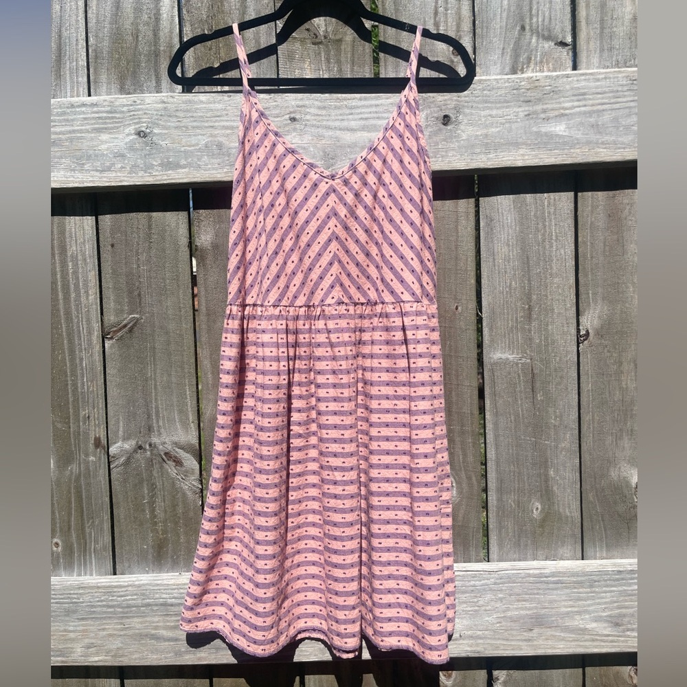 Amadi Pink and Purple Striped Dress Sz M